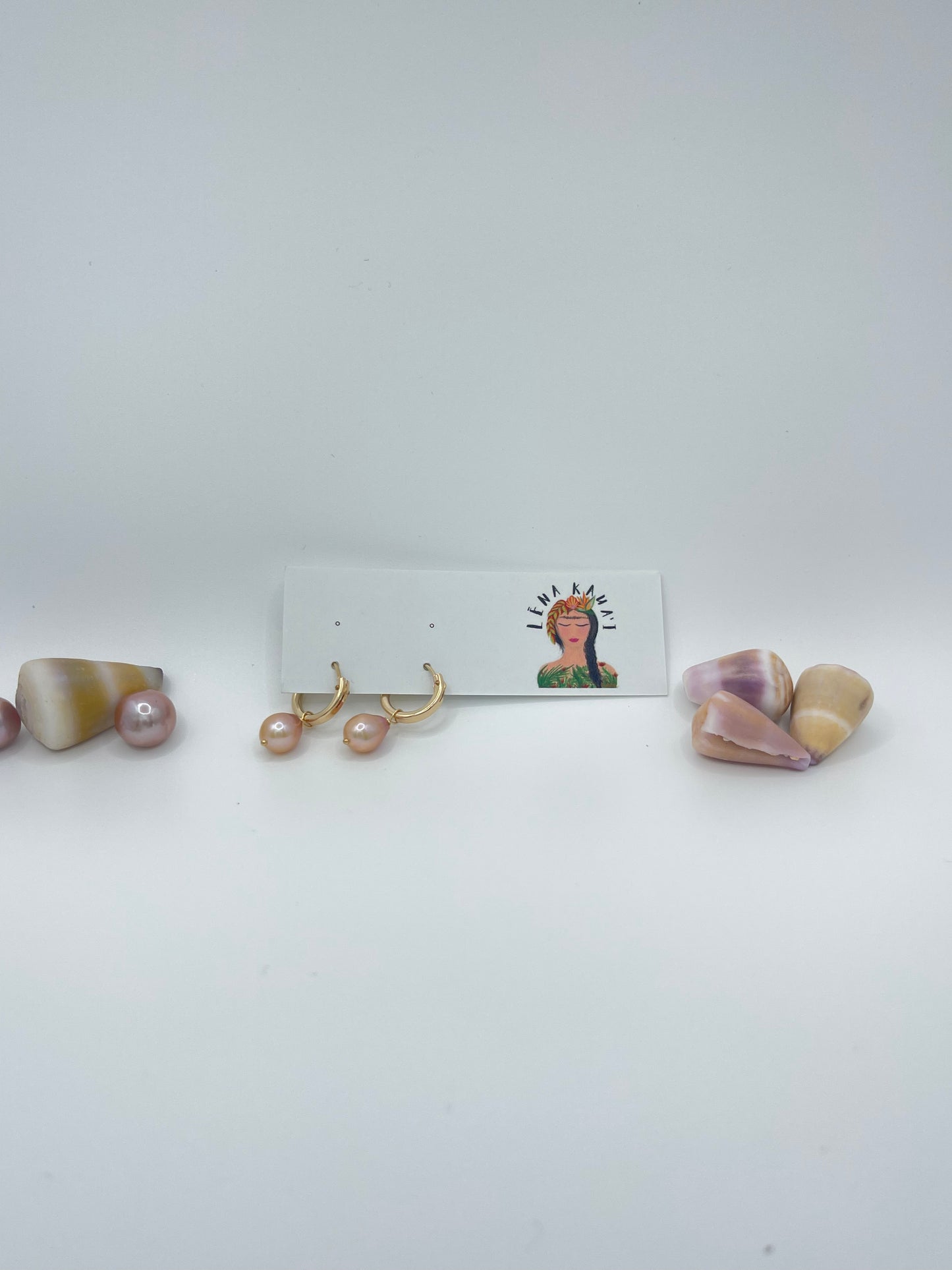 Pink Edison Huggie Hoops