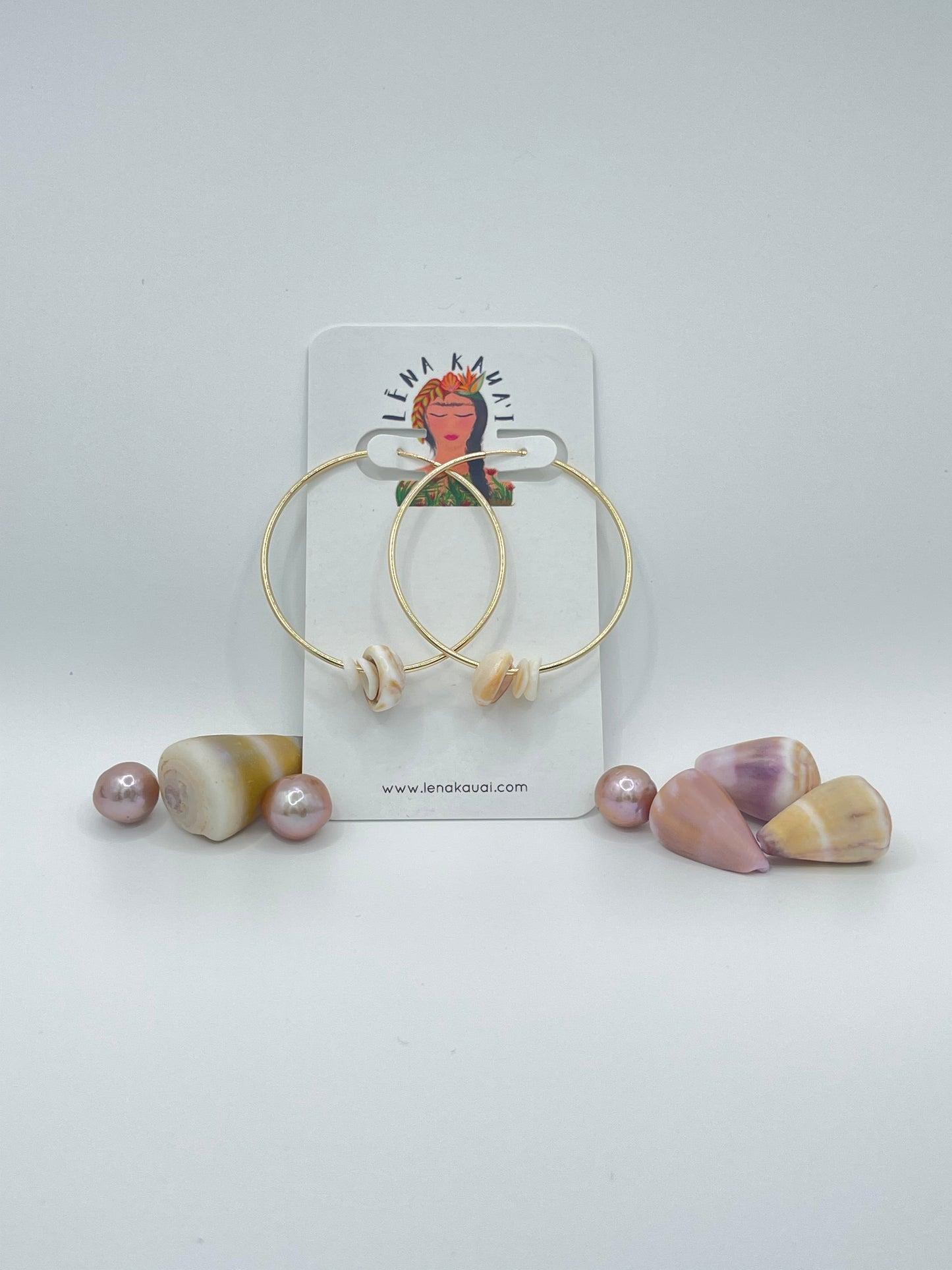 Puka Shell Hoops